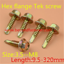 Tek Screw Roofing Screw Tornillo autoperforante DIN7504k